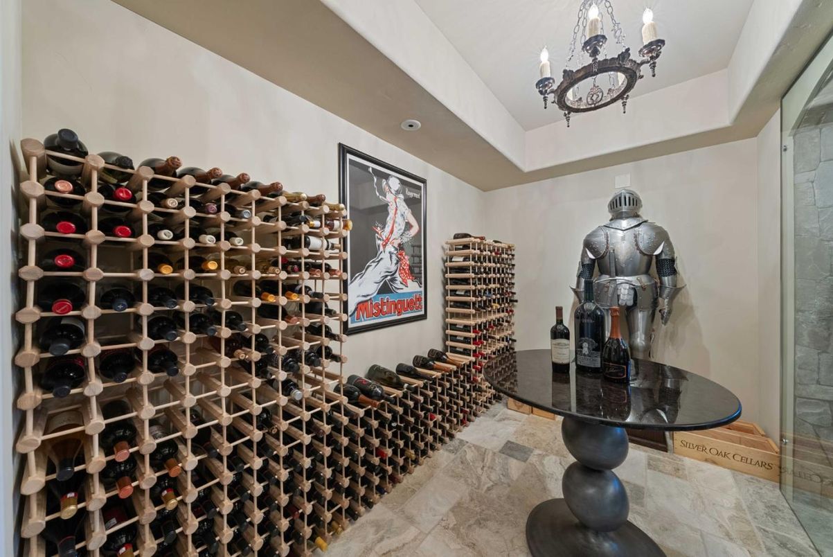 Chandelier, Interior, Wine Storage