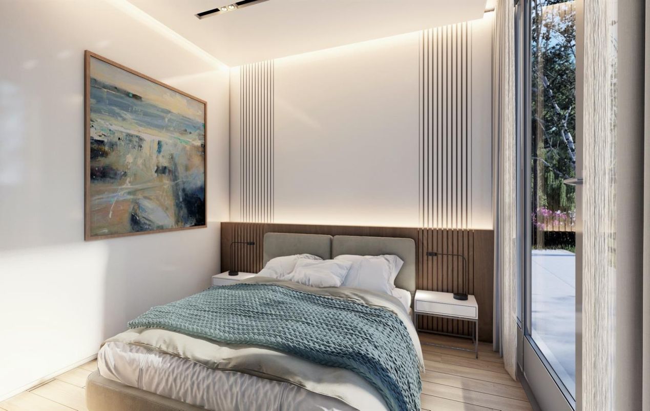 Bedroom, Interior, Wood Texture Flooring
