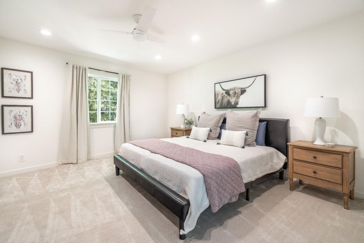 Bedroom, Interior, Recessed Lighting