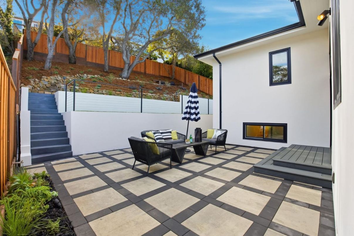 Backyard, Exterior, Fireplace