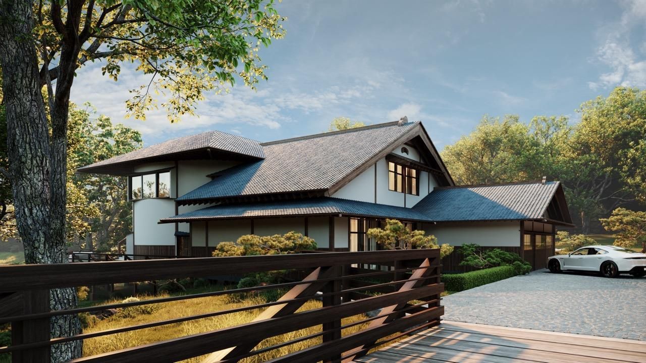 Attached, Exterior, Facade, Modern