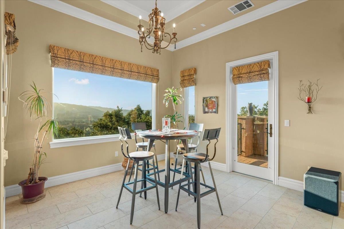 Chandelier, Dining room, Interior, Recessed Lighting