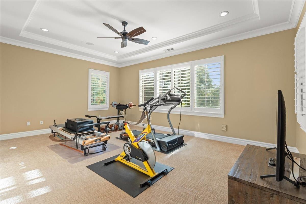 Fitness Equipment, Interior, Recessed Lighting