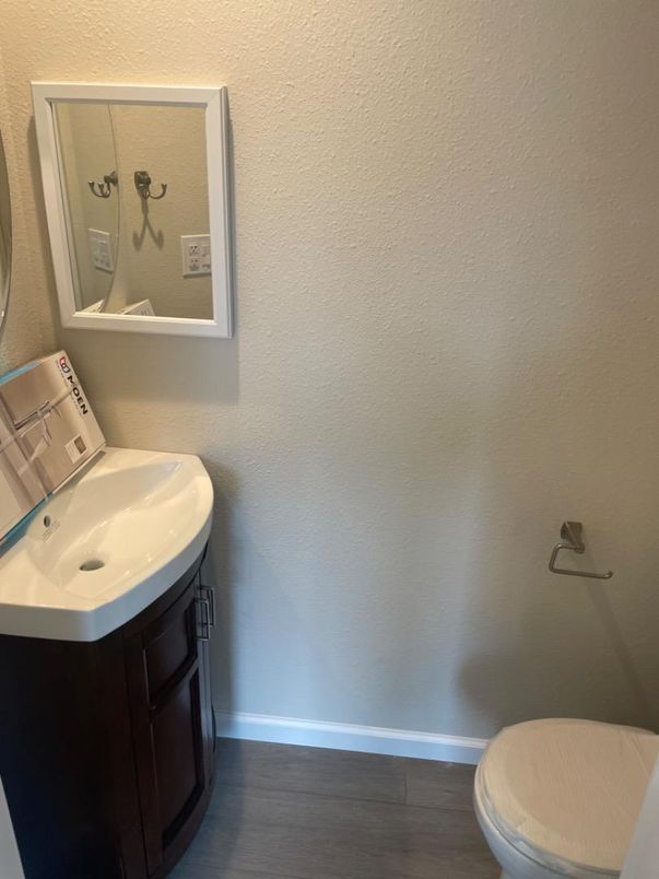 Bathroom, Interior, Wood Texture Flooring