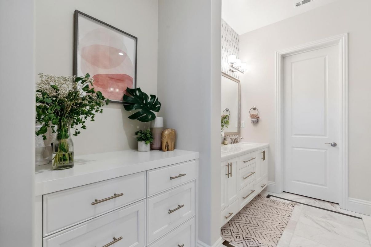 Bathroom, Dual Sink Vanities, Interior, Marble