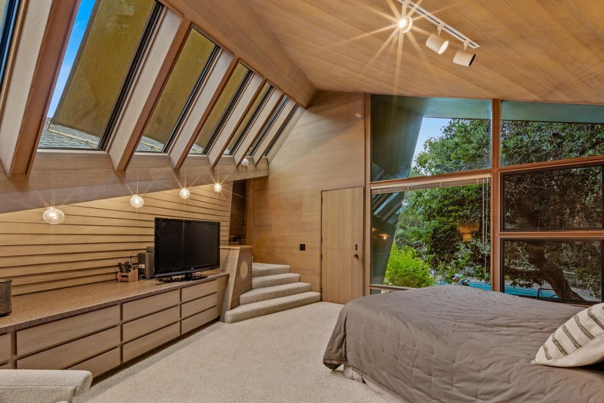 Bedroom, Interior, Wooden Ceilings, Wooden Walls
