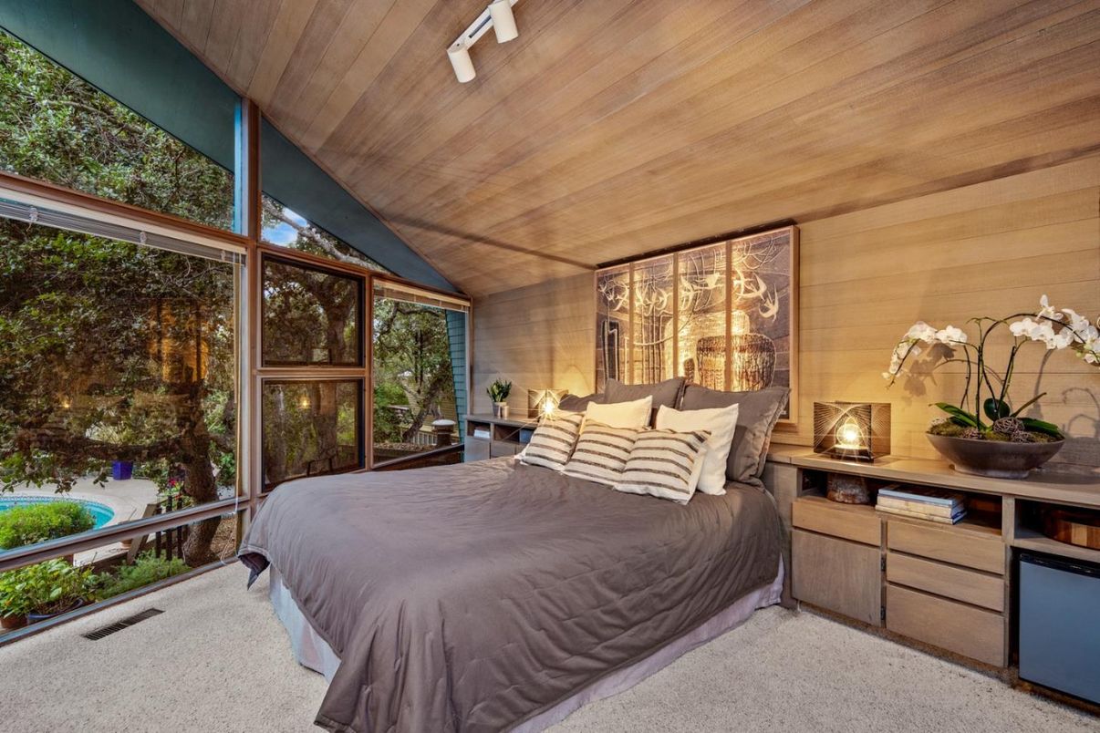Bedroom, Interior, Wooden Ceilings