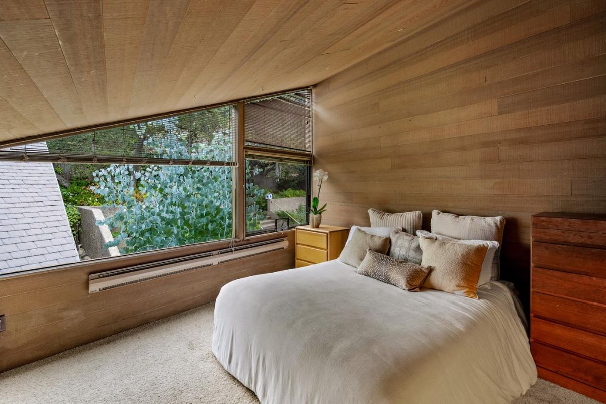 Bedroom, Interior, Wooden Ceilings, Wooden Walls