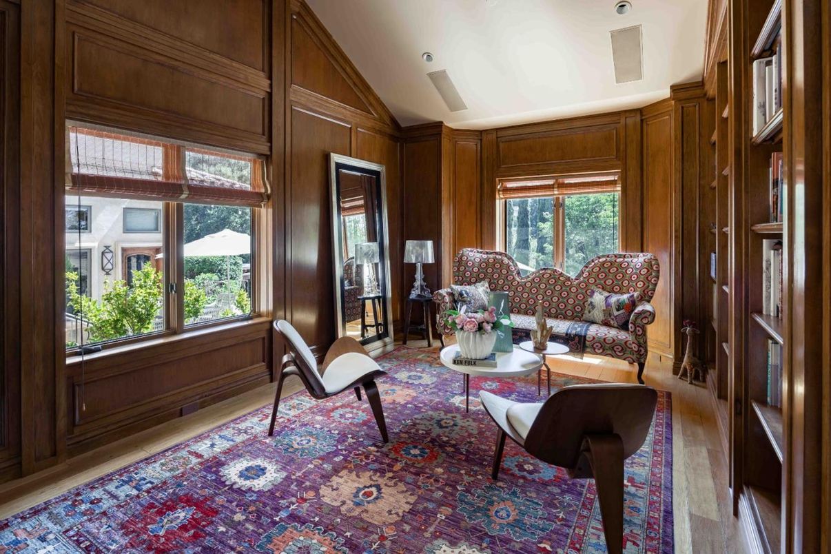 Interior, Living room, Wooden Walls