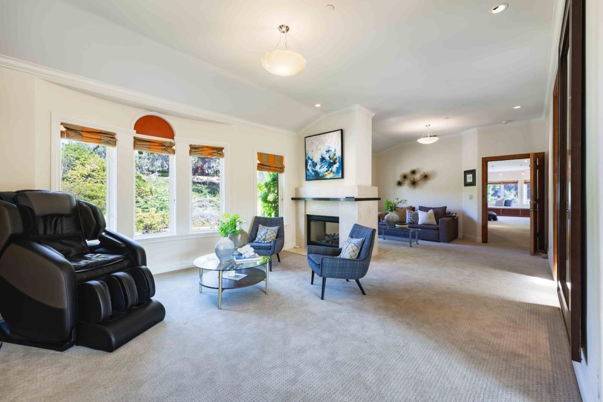 Fireplace, Interior, Living room, Pendant Lights, Recessed Lighting