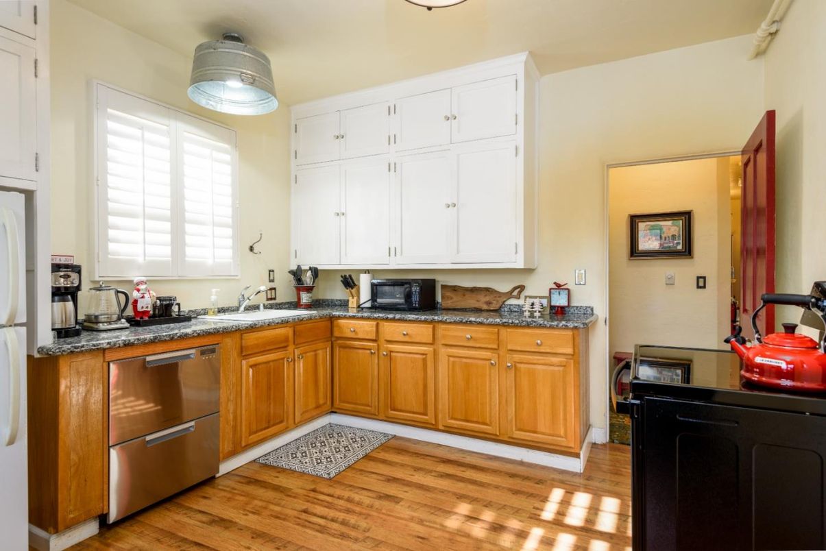 Interior, Kitchen, Wood Texture Flooring
