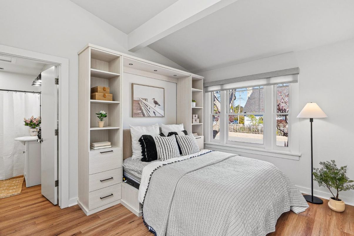 Bedroom, Interior, Wood Texture Flooring