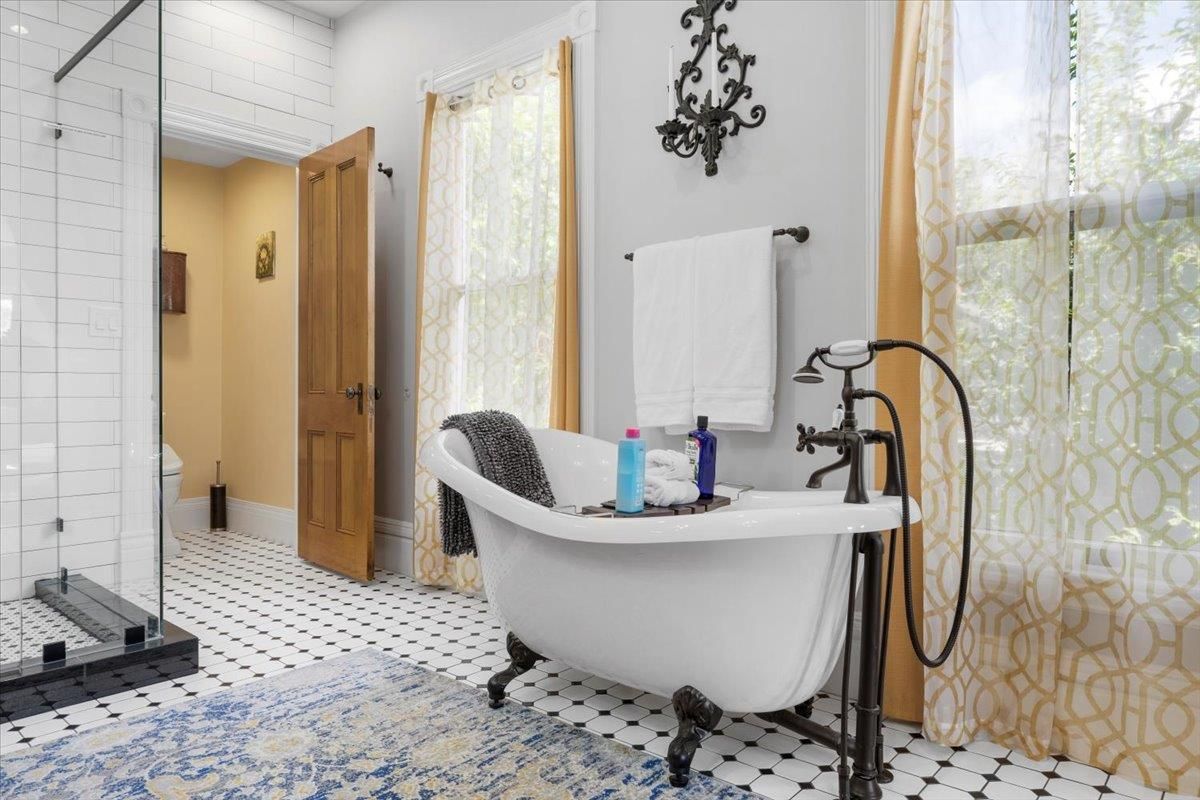 Bathroom, Free Standing Baths, Glass Shower, Interior