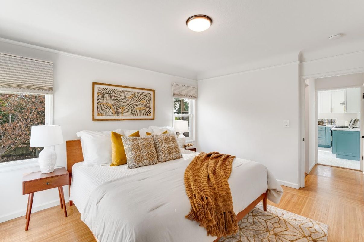 Bedroom, Interior, Wood Texture Flooring