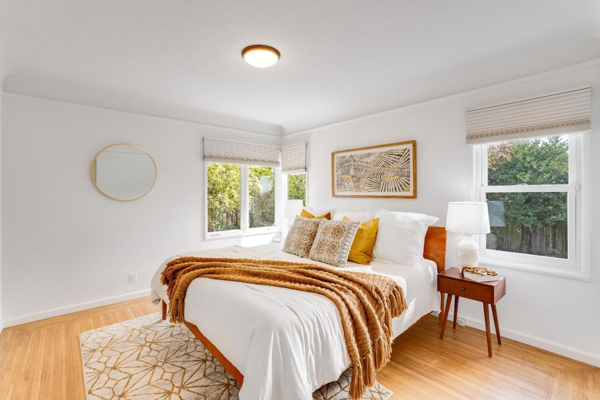 Bedroom, Interior, Wood Texture Flooring