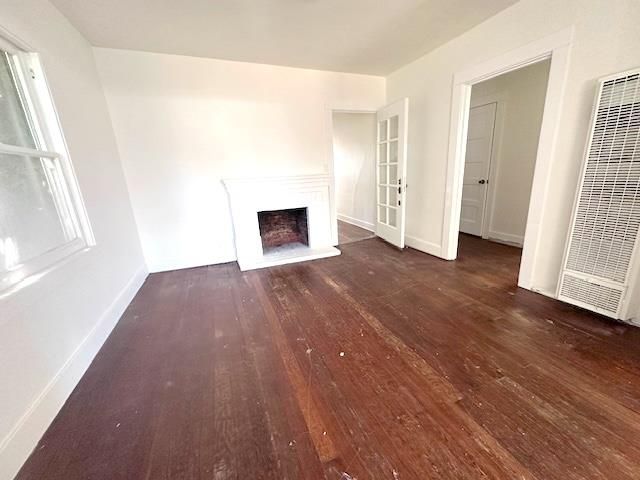 Empty room, Fireplace, Interior, Wood Texture Flooring