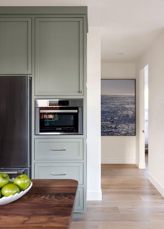 Interior, Kitchen, Wood Texture Flooring