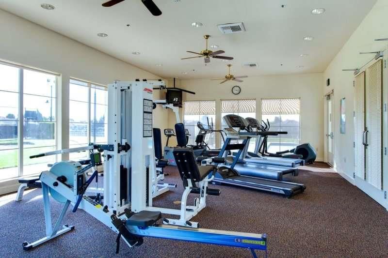 Fitness Equipment, Gym, Interior, Recessed Lighting