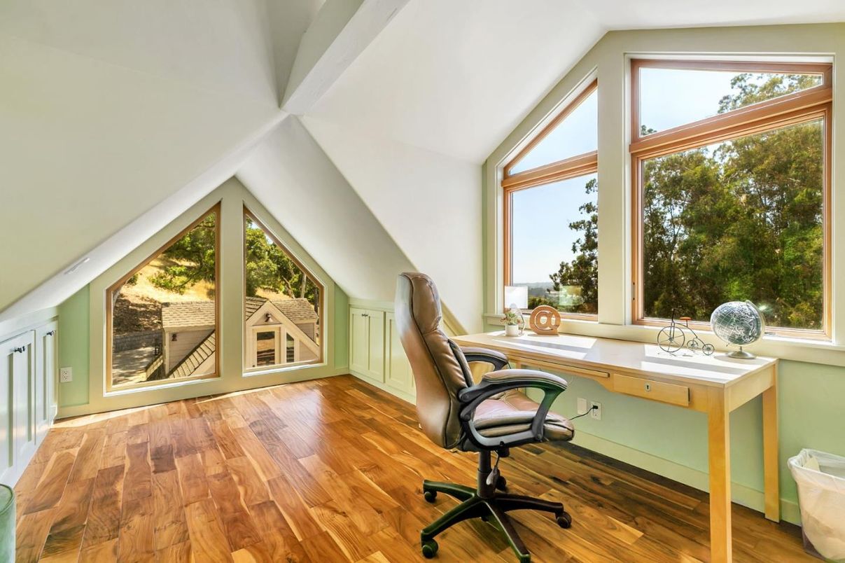 Home Office, Interior, Wood Texture Flooring
