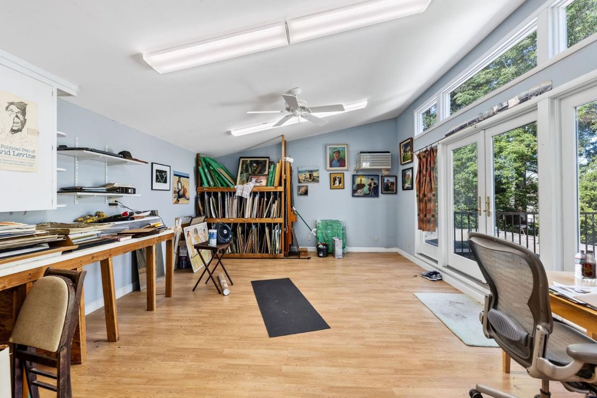 Home Office, Interior, Wood Texture Flooring