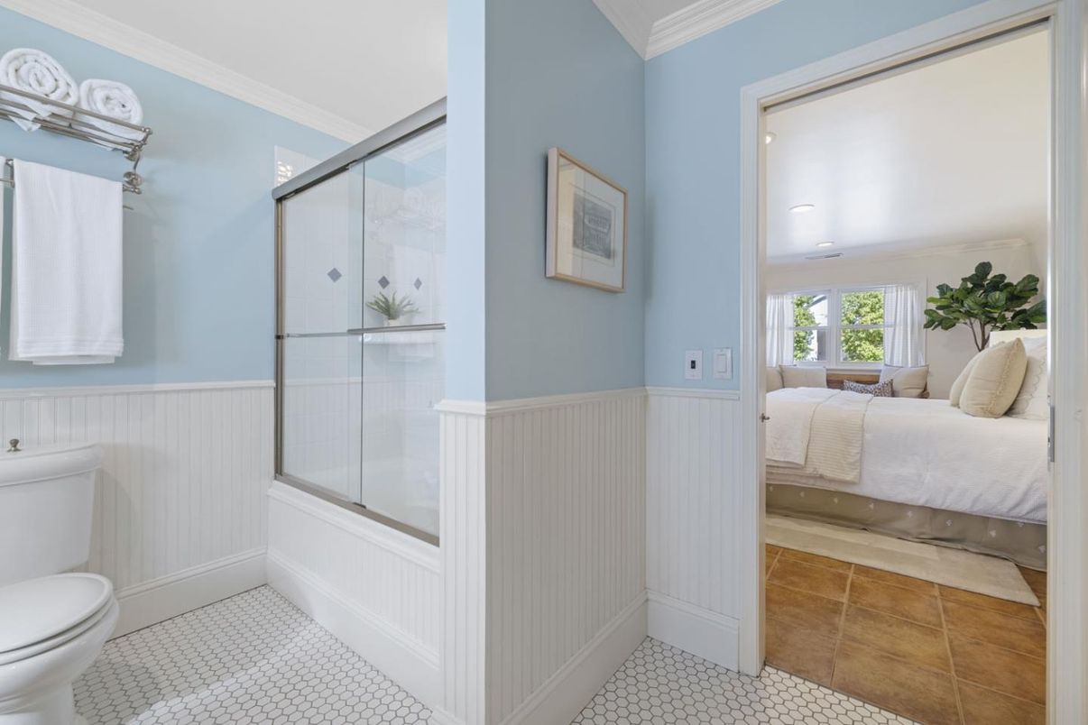 Bathroom, Bedroom, Glass Shower, Interior, Recessed Lighting