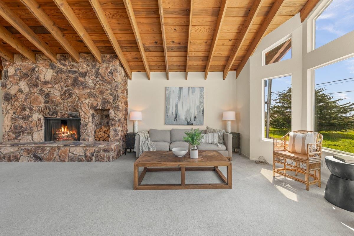 Fireplace, Interior, Living room, Stone Walls, Wooden Beams, Wooden Ceilings