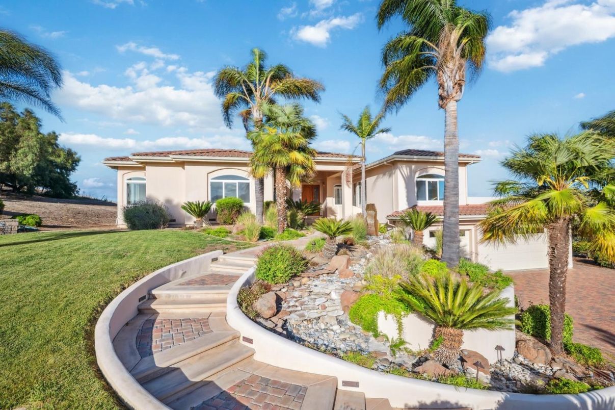 Backyard, Exterior, Facade, Mediterranean