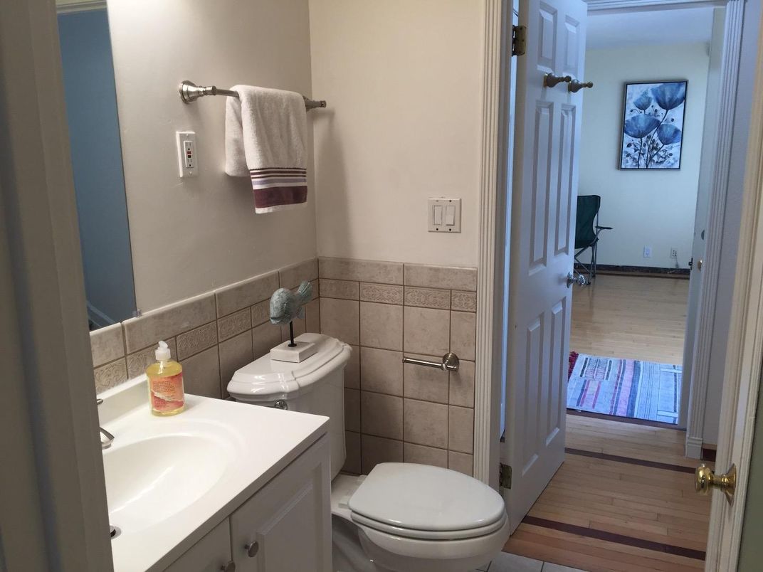 Bathroom, Interior, Wood Texture Flooring