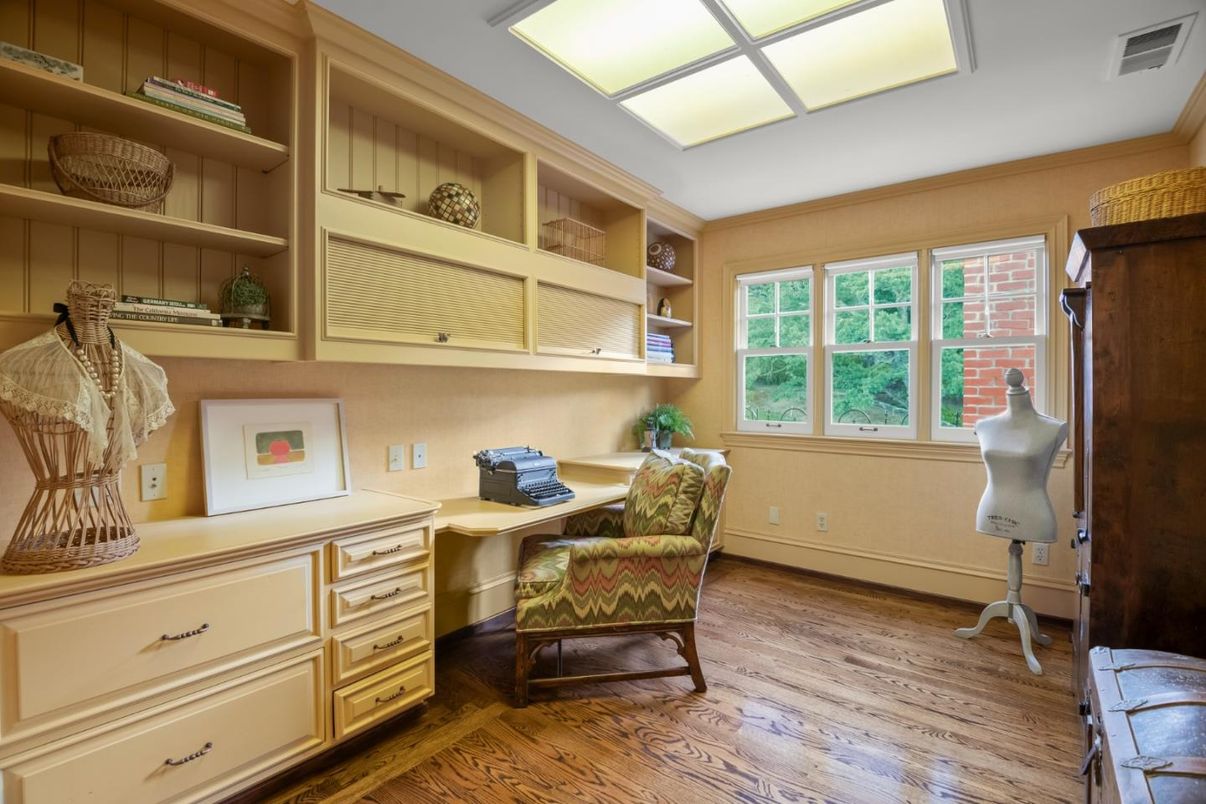 Home Office, Interior, Wood Texture Flooring