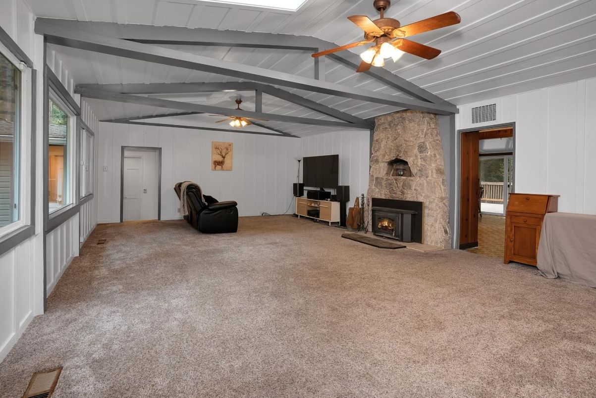 Fireplace, Interior, Stone Walls
