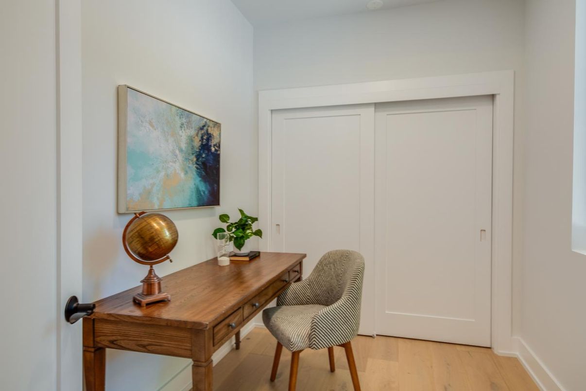 Home Office, Interior, Wood Texture Flooring