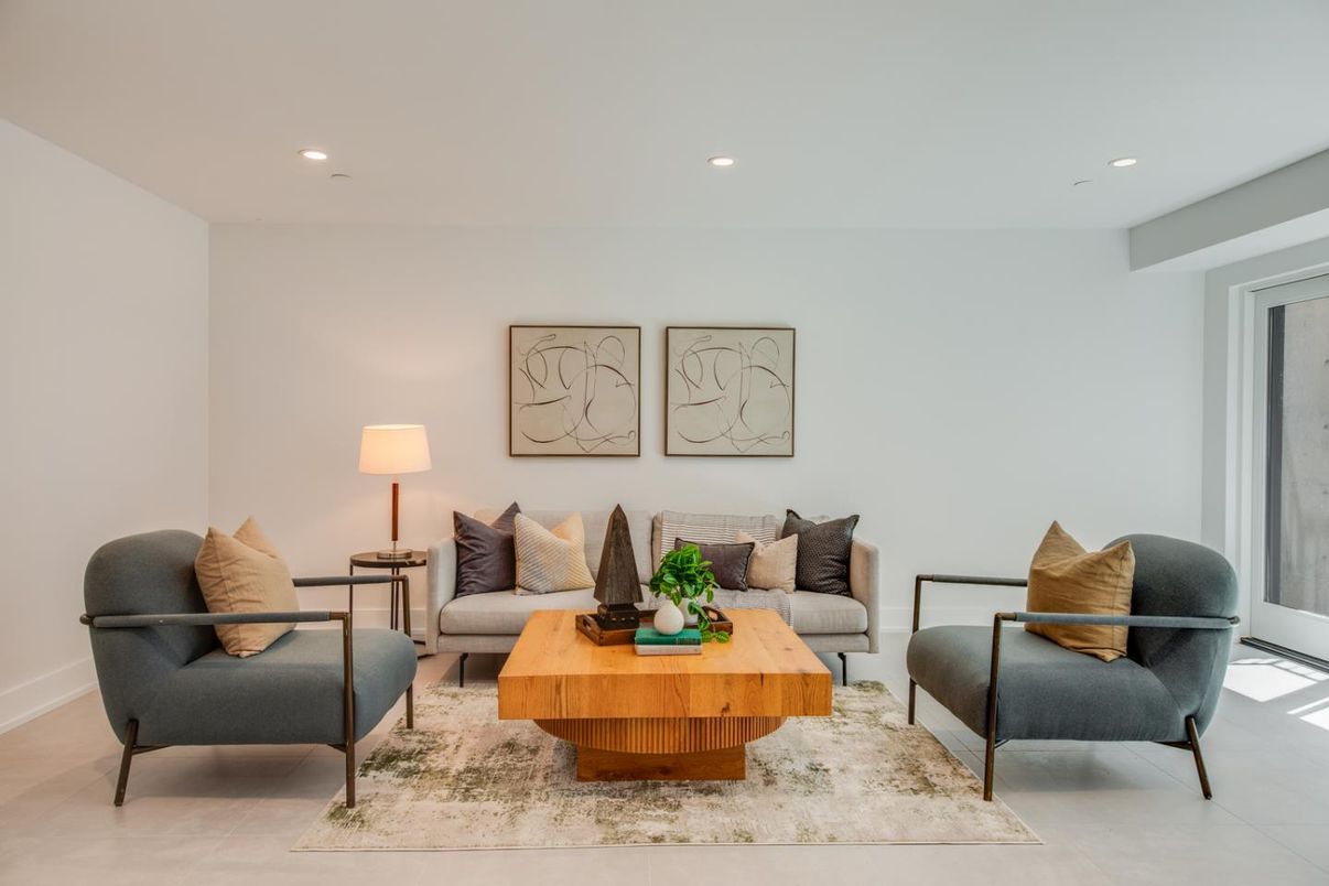 Interior, Living room, Recessed Lighting