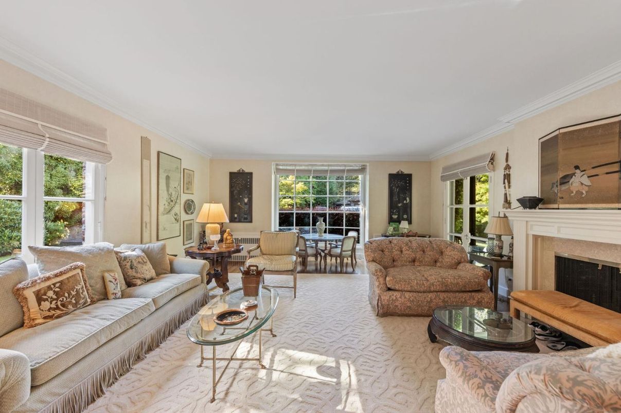 Dining room, Fireplace, Interior, Living room