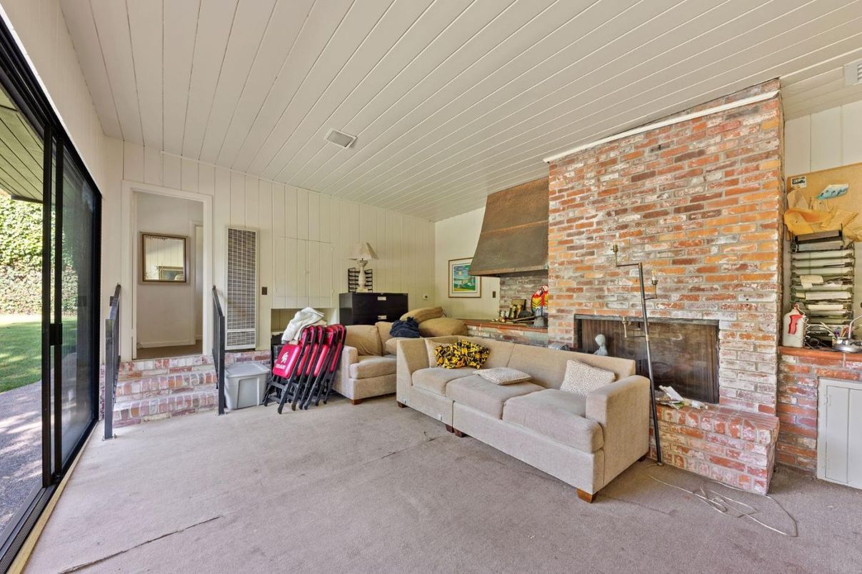 Fireplace, Interior, Living room, Stone Walls