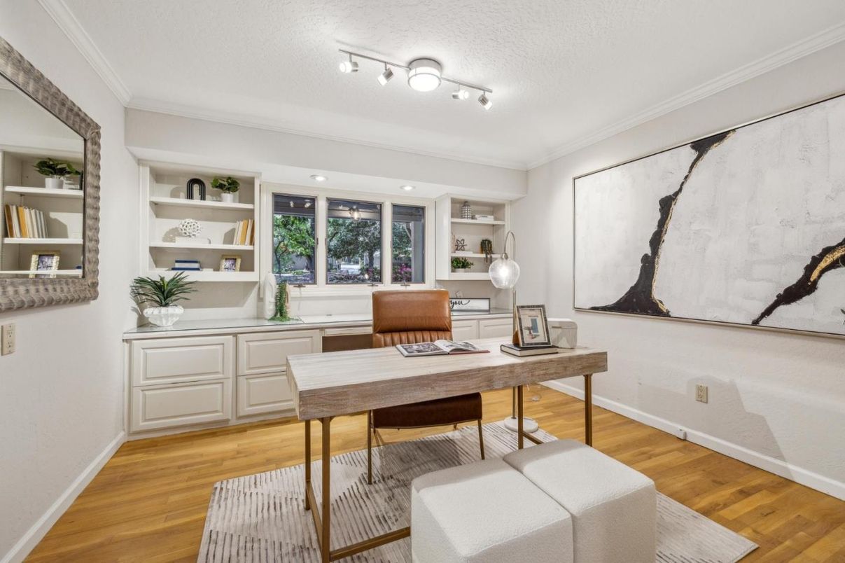 Home Office, Interior, Wood Texture Flooring