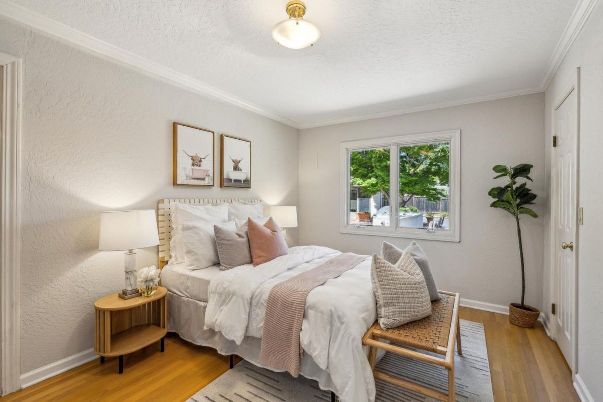 Bedroom, Interior, Wood Texture Flooring