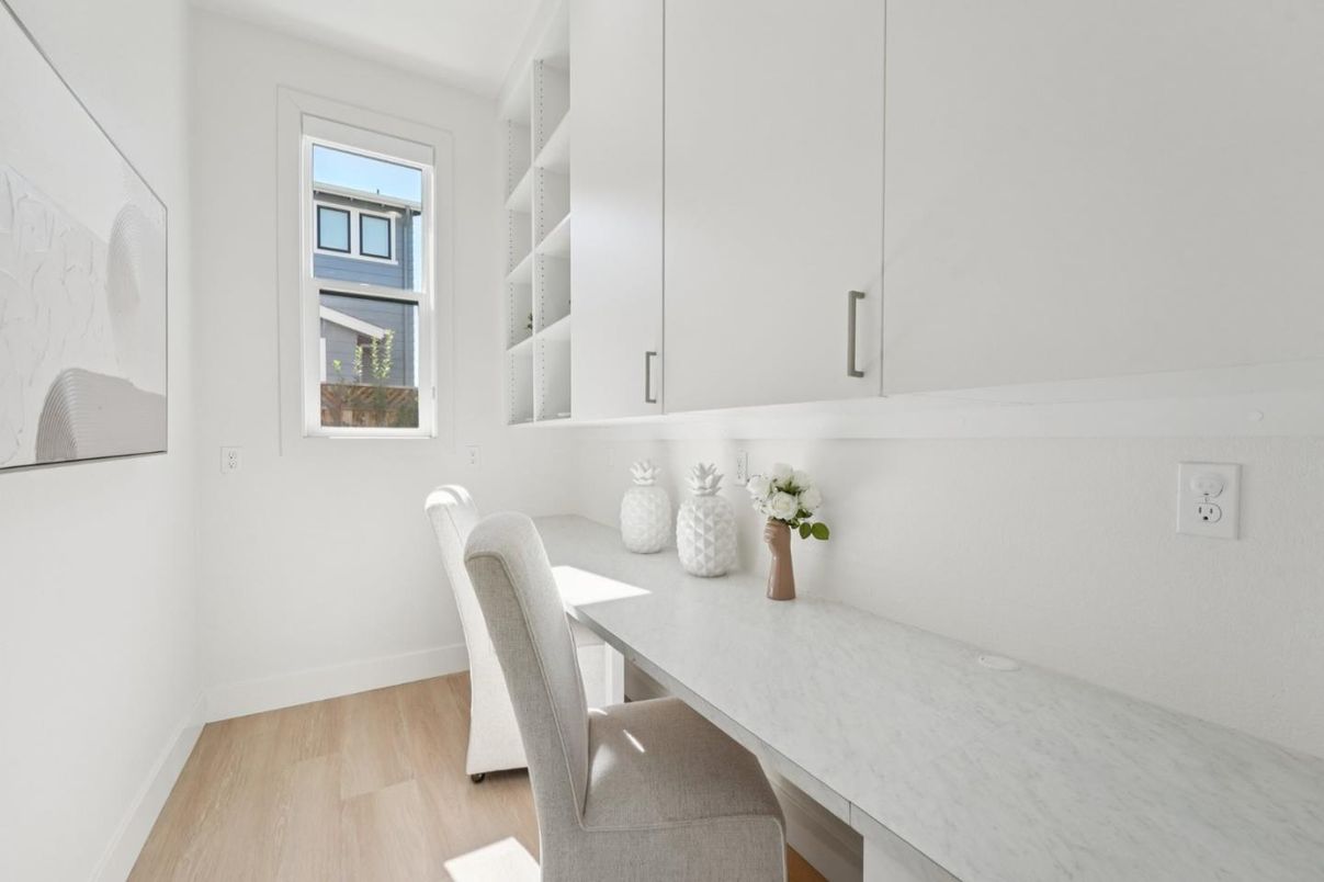 Home Office, Interior, Wood Texture Flooring