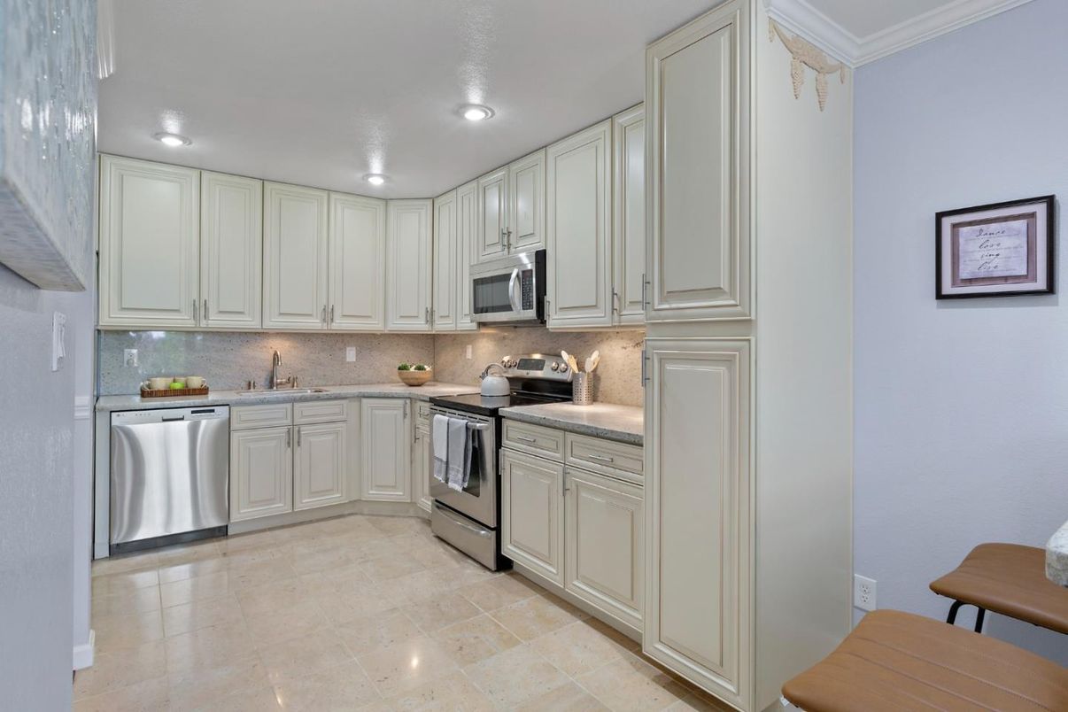 Interior, Kitchen, Recessed Lighting, Stainless Steel Appliances
