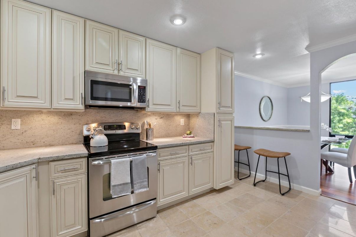 Interior, Kitchen, Recessed Lighting, Stainless Steel Appliances