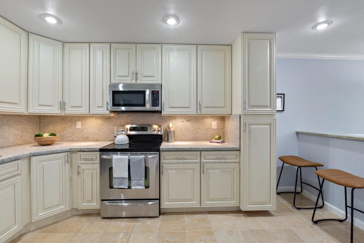 Interior, Kitchen, Recessed Lighting, Stainless Steel Appliances