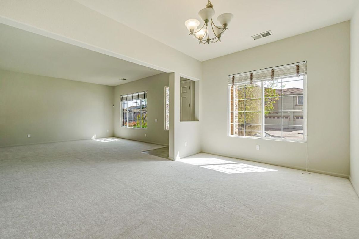 Chandelier, Empty room, Interior
