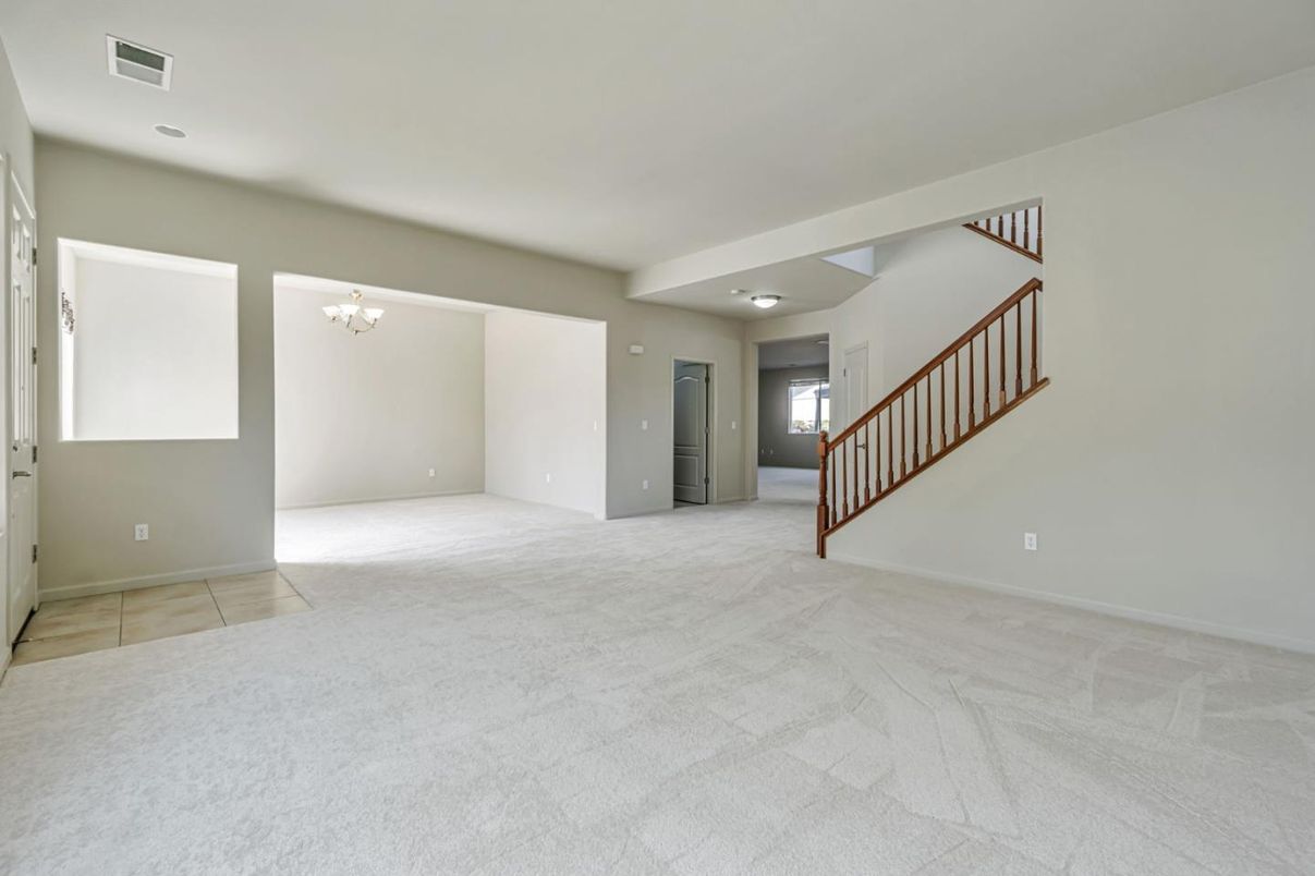 Chandelier, Empty room, Interior