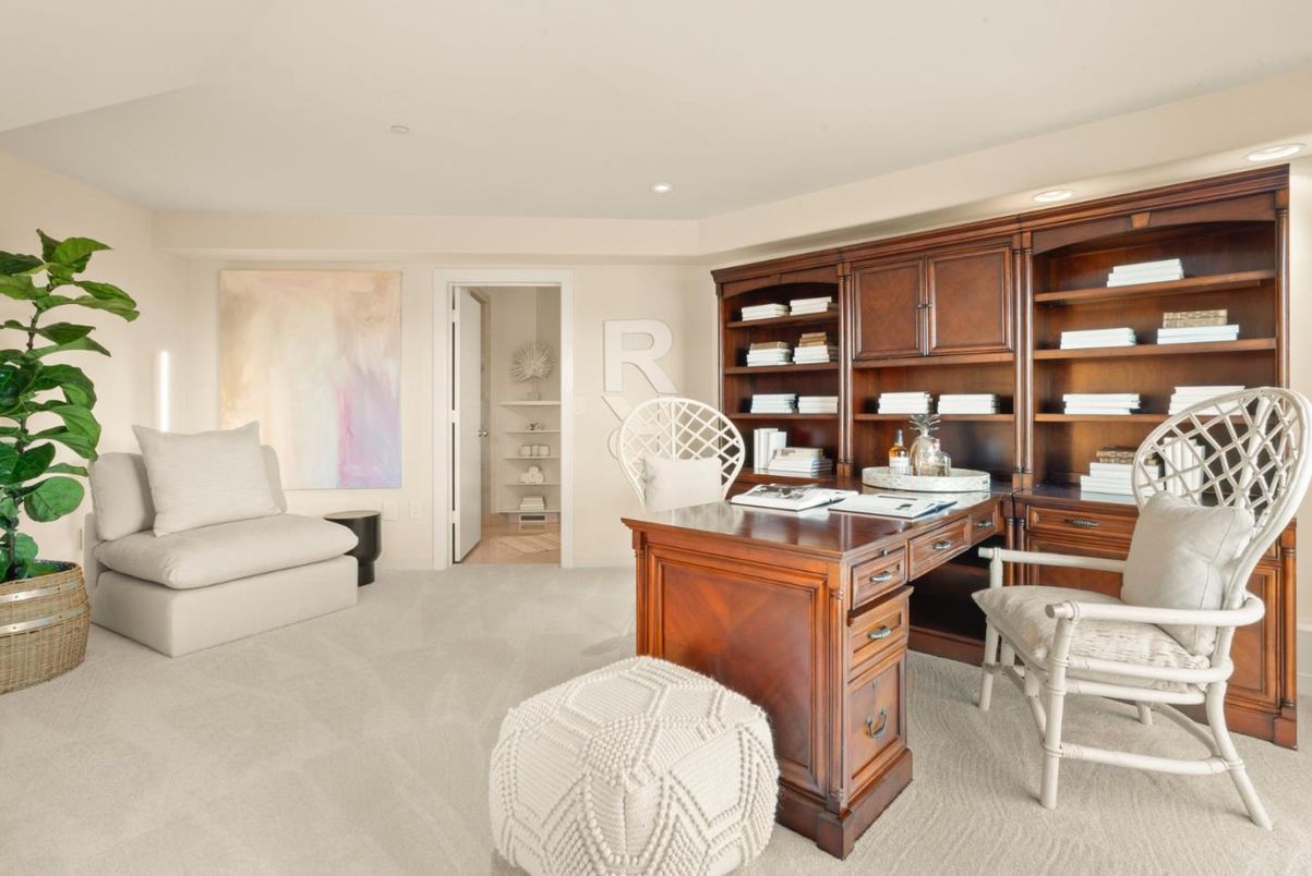 Home Office, Interior, Recessed Lighting