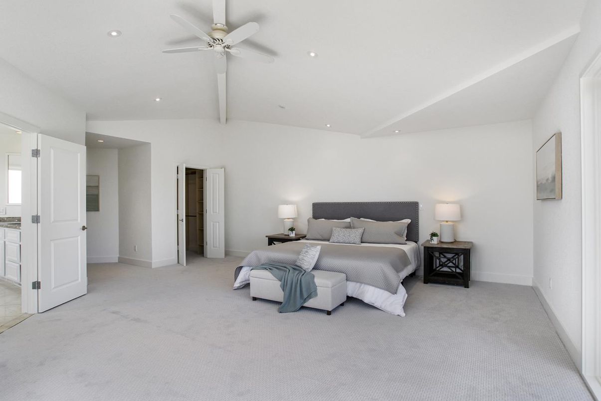 Bedroom, Interior, Recessed Lighting