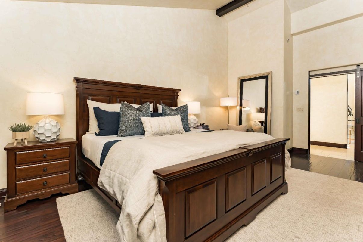 Bedroom, Interior, Wood Texture Flooring