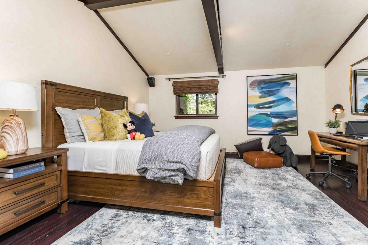 Bedroom, Interior, Wood Texture Flooring