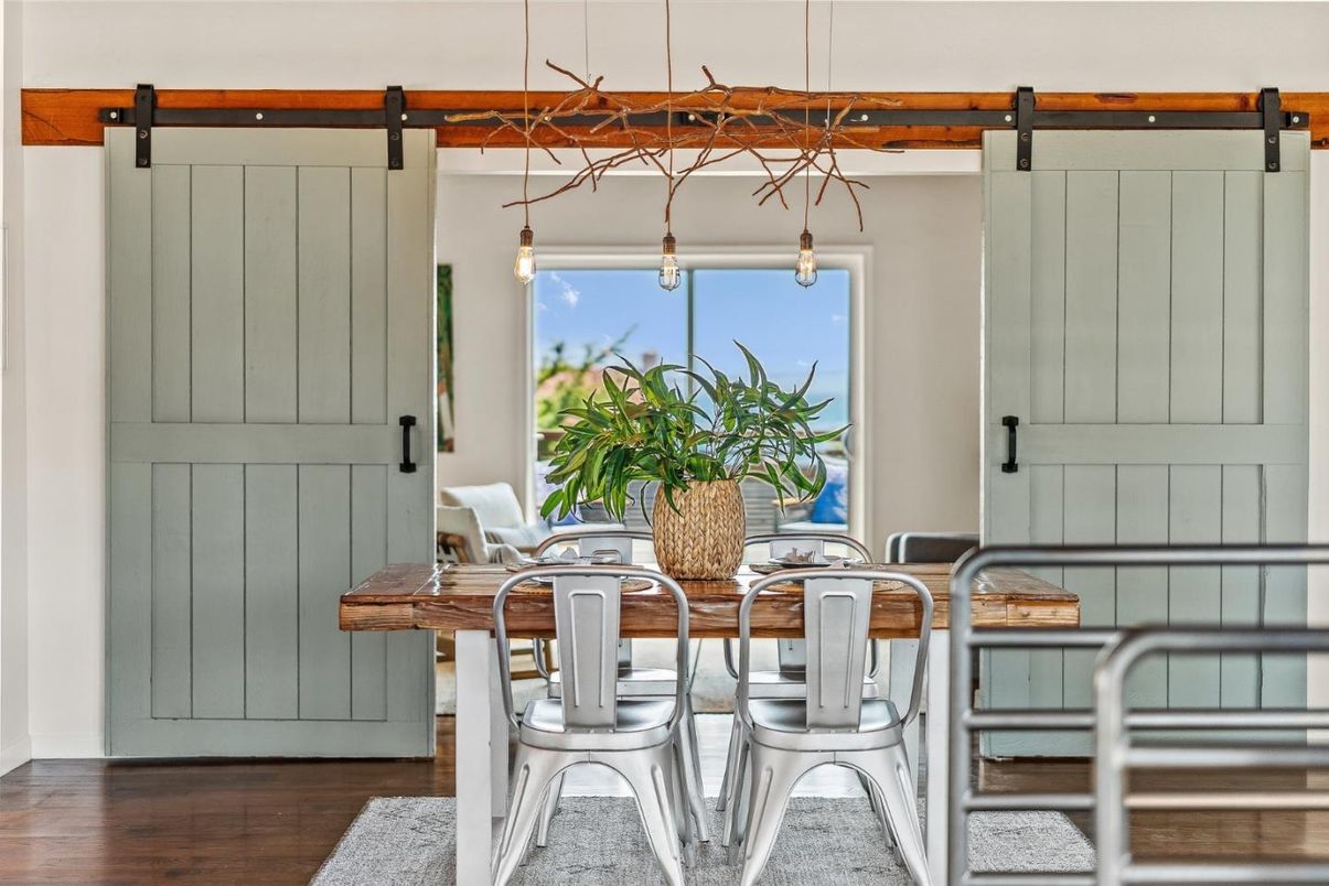 Dining room, Interior, Wood Texture Flooring