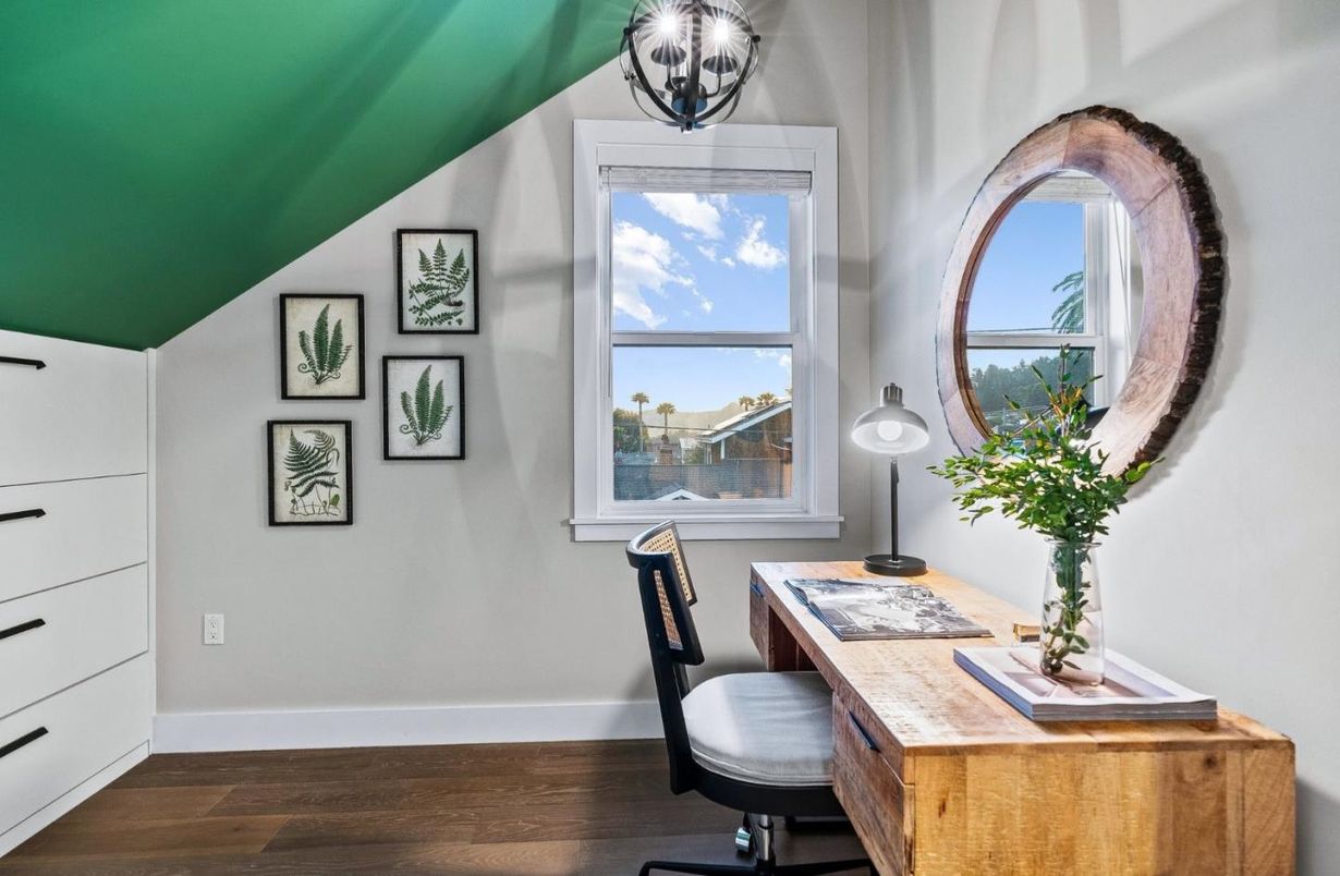 Home Office, Interior, Wood Texture Flooring