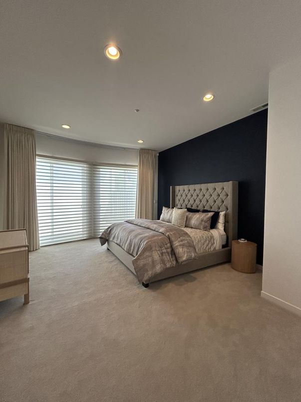 Bedroom, Interior, Recessed Lighting