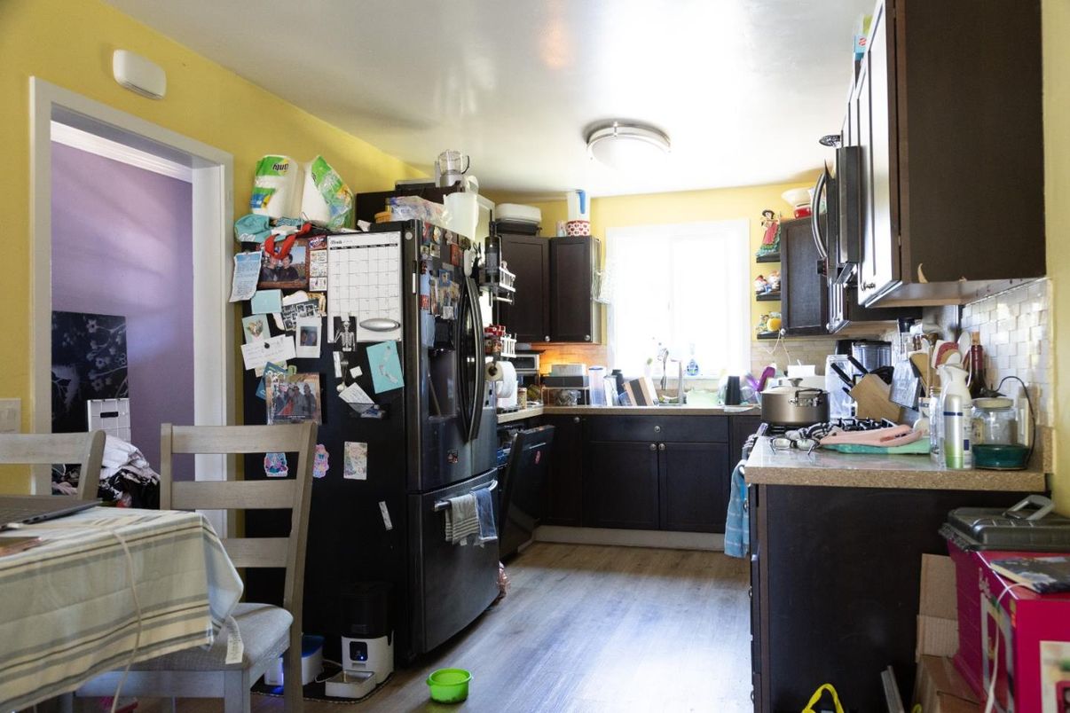Interior, Kitchen, Wood Texture Flooring